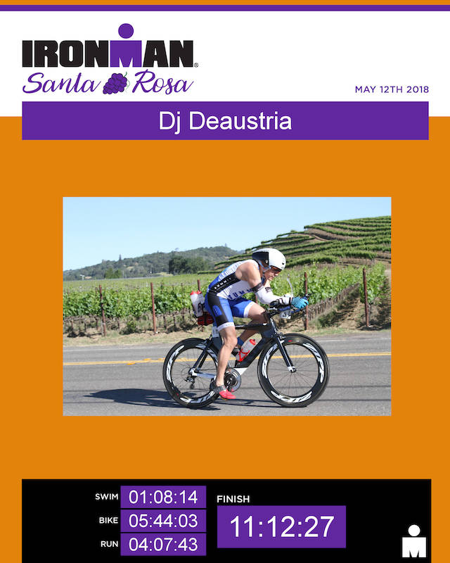 DJ on the bike Santa Rosa course
